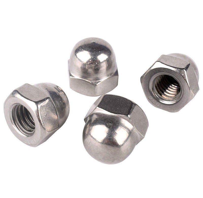 KOSJETHAS Store 50Pcs #8-32 Acorn Cap Hex Nuts, 304 Stainless Steel 18-8, Coarse Thread UNC, Full Thread - Image 2